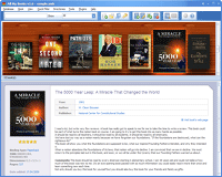 Ebook organizer - horizontal bookshelf